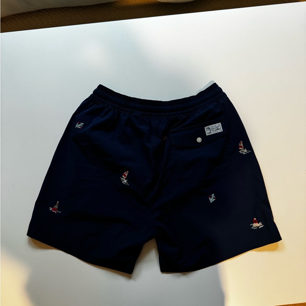 Navy Blue Men's Swim Shorts - Picture 3 of 3
